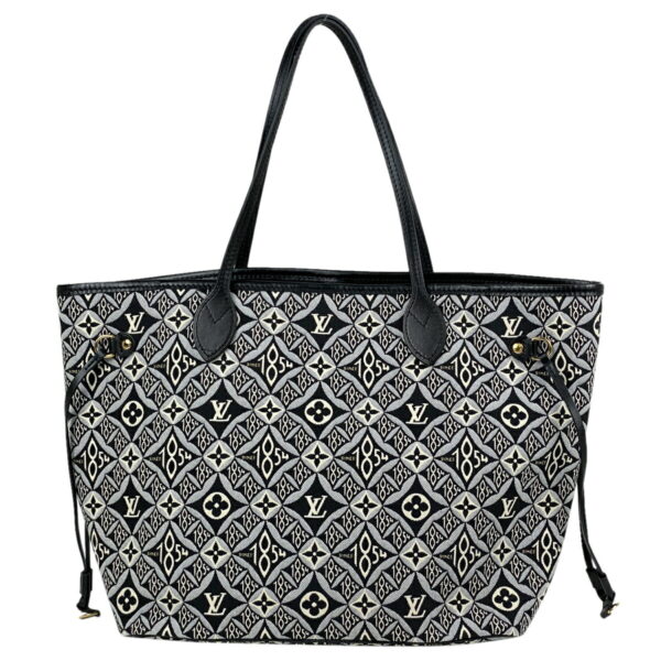 1000074362287 13 Louis Vuitton Neverfull MM Jacquard Since 1854 Tote Bag Black