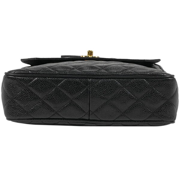 1000074475468 14 Chanel Cocomark Matelasse Shoulder Bag Caviar Skin Black