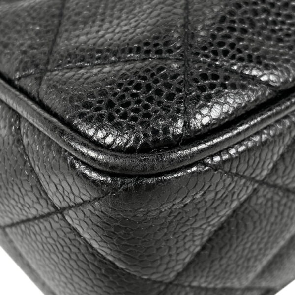 1000074475468 15 Chanel Cocomark Matelasse Shoulder Bag Caviar Skin Black