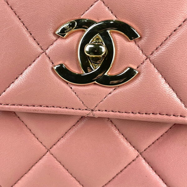 1000074535445 15 Chanel Cocomark Top Handle Flap 2WAY Handbag Leather Pink