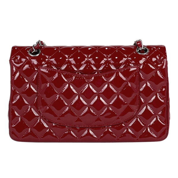 1000074538200 13 Chanel Matelasse W Flap Chain Enamel Shoulder Bag Patent Leather Red