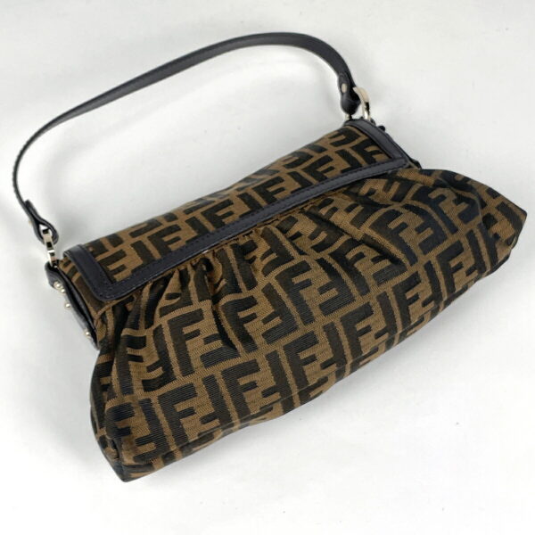 1000074688431 12 FENDI Zucca Pattern Shoulder Bag Shoulder Canvas Brown