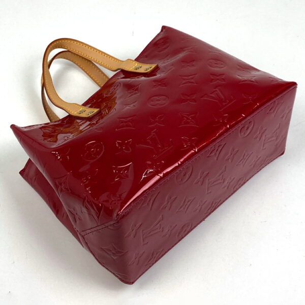 1000074693190 12 Louis Vuitton Lead PM Tote Bag Monogram Vernis Pomme dAmour Red