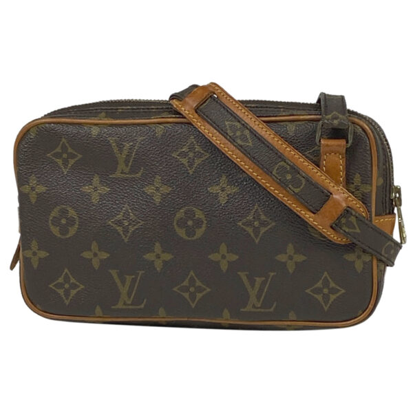 1000074705046 11 Louis Vuitton Pochette Marly Bandouliere Crossbody Shoulder Bag Brown