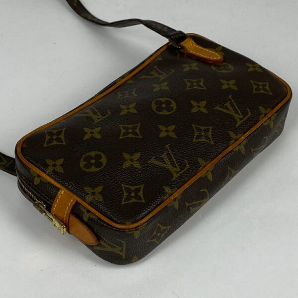 1000074705046 12 Louis Vuitton Pochette Marly Bandouliere Crossbody Shoulder Bag Brown