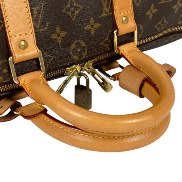 1000074721404 17 Louis Vuitton Keepall 45 Bag Monogram Brown