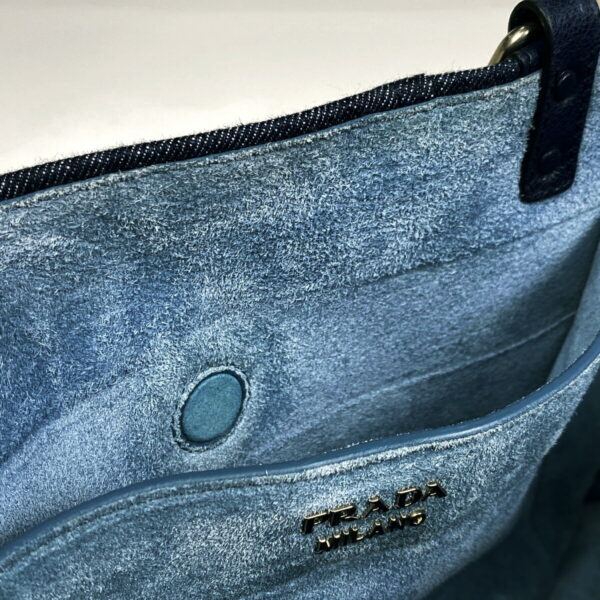 1000074788384 16 PRADA Tote Bag 2WAY Denim Blue