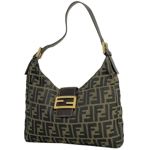 1000074979072 11 FENDI Zucca Pattern Shoulder Bag Shoulder Canvas Brown