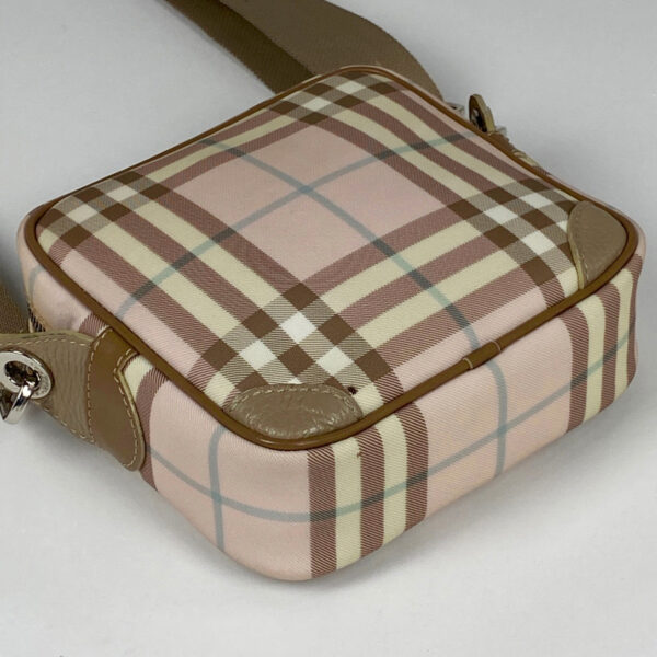 1000074994181 12 Burberry Plaid Burberry London Canvas Shoulder Bag Pink Beige