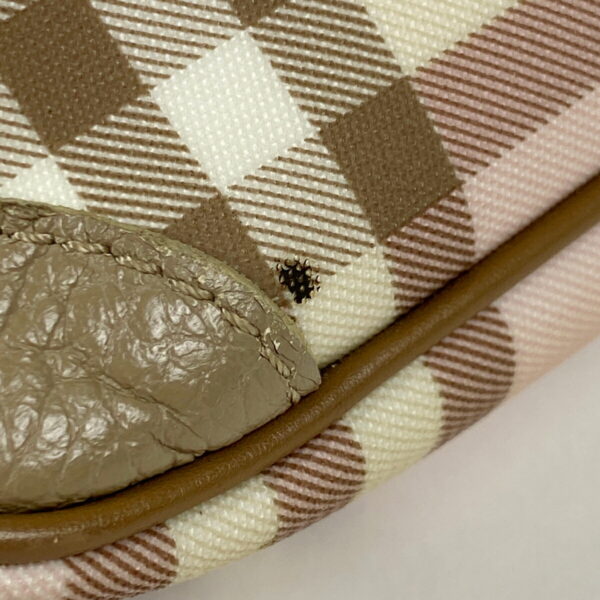 1000074994181 13 Burberry Plaid Burberry London Canvas Shoulder Bag Pink Beige