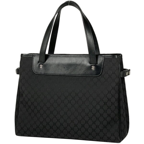 1000075036200 11 Celine Macadam Pattern Canvas Tote Handbag Black