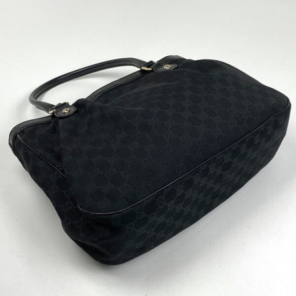 1000075043857 12 Gucci GG Pattern Sookie Tote Bag GG Canvas Black