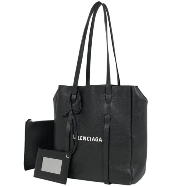 1000075579660 11 Balenciaga Leather Everyday Tote Bag Black