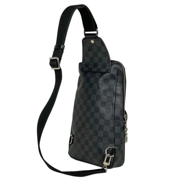 1000075579677 12 Louis Vuitton Stickers Avenue Sling Waist Bag Damier Graphite Black