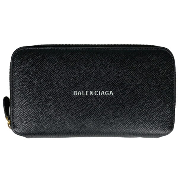 1000075599347 11 Balenciaga Leather Long Wallet Black