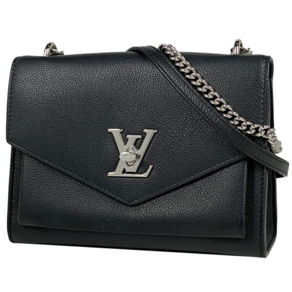 1000075604652 11 Louis Vuitton My Lock Me Chain Shoulder Bag Leather Noir Black