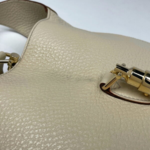 1000075623462 14 Gucci Jackie Line Shoulder Bag Leather White