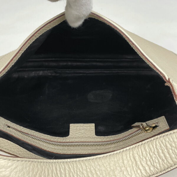 1000075623462 17 Gucci Jackie Line Shoulder Bag Leather White