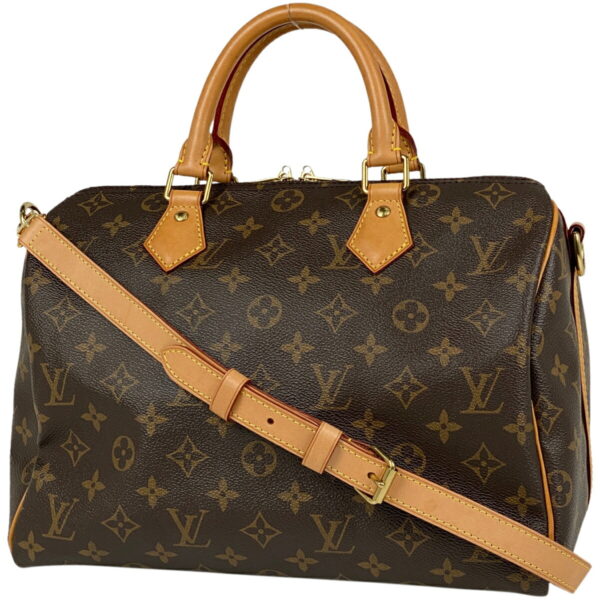 1000075756238 11 Louis Vuitton Speedy Bandouliere 30 2WAY Bag Monogram Brown