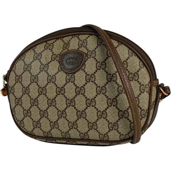 1000075943102 11 Gucci GG Pattern Shoulder Bag Canvas Brown