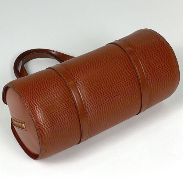 1000075943355 12 Louis Vuitton Soufflot Cylindrical Handbag Epi Kenya Brown