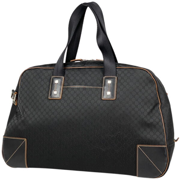 1000075951251 11 Celine Macadam Pattern Canvas Handbag Black