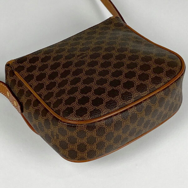 1000075952364 12 Celine Macadam Pattern Mini Canvas Shoulder Bag Brown