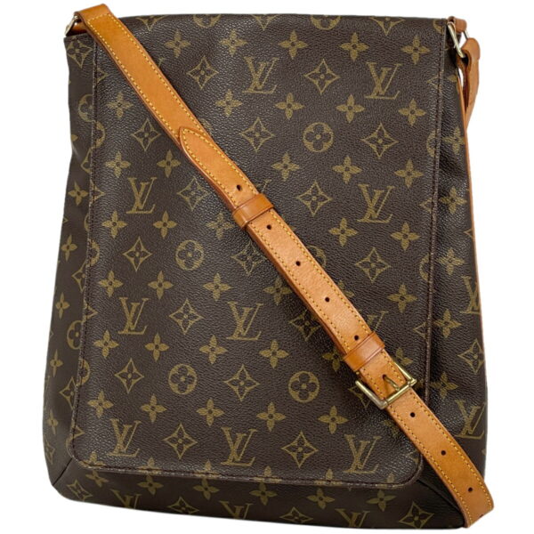 1000076039637 11 Louis Vuitton Musette Crossbody Shoulder Bag Monogram Brown