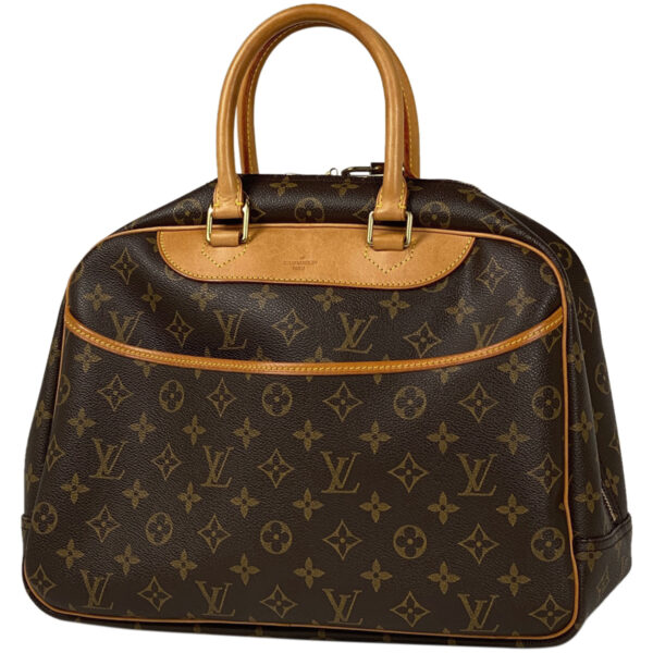 1000076039880 11 Louis Vuitton Deauville Bowling Vanity Bag Monogram Brown