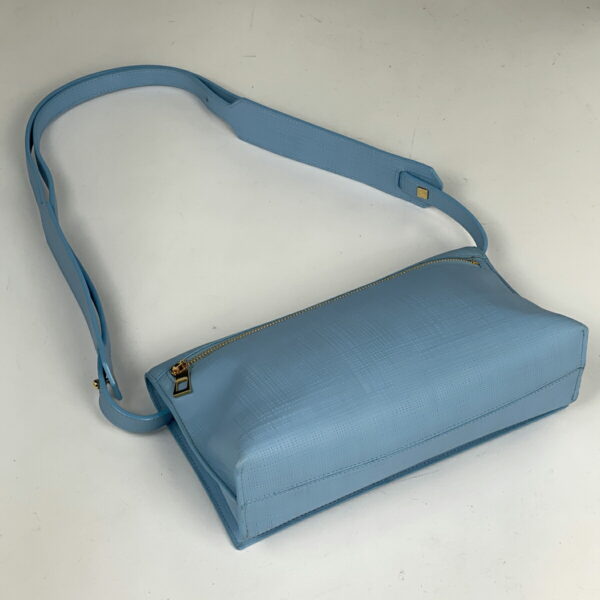 1000076106155 12 Loewe Anagram 2Way Clutch Bag Leather Blue