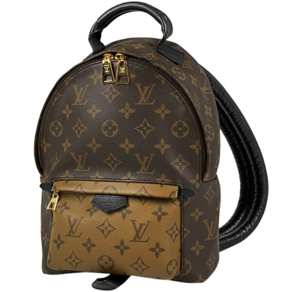 1000076112040 11 Louis Vuitton Palm Springs Backpack PM Monogram Reverse Brown