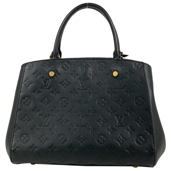 1000076113504 13 Louis Vuitton Montaigne MM Empreinte Noir Black