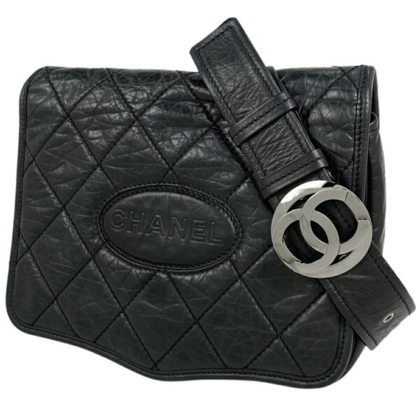 1000076119964 11 Chanel Shoulder Bag Leather Black