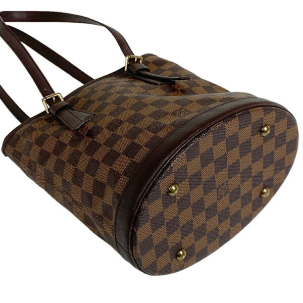 1000076143884 12 Louis Vuitton Male Bucket Tote Bag Damier Brown