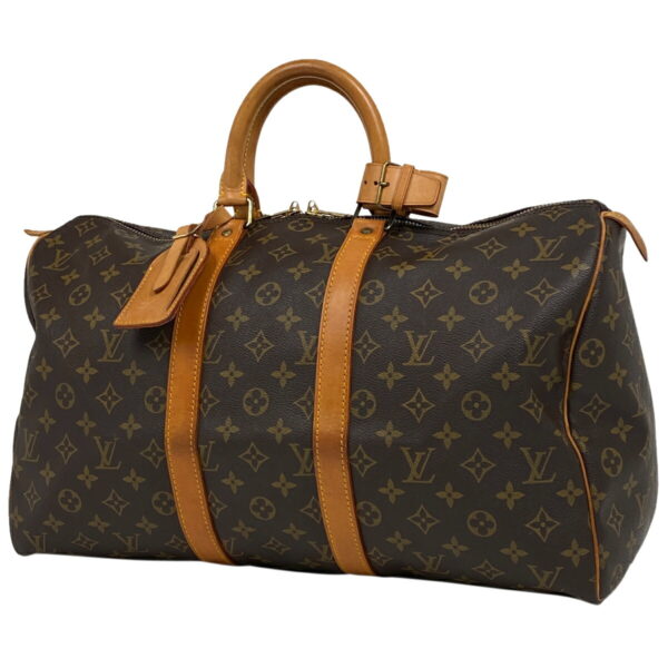 1000076214263 11 Louis Vuitton Keepall 45 Bag Monogram Brown