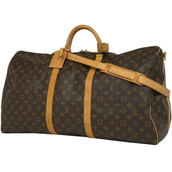 1000076215871 11 Louis Vuitton Keepall Bandouliere 60 2WAY Bag Monogram Brown