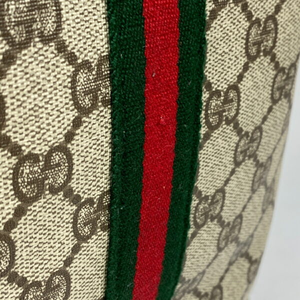 1000076717603 15 Gucci GG Pattern Bag Sherry Line Canvas Beige Green Red