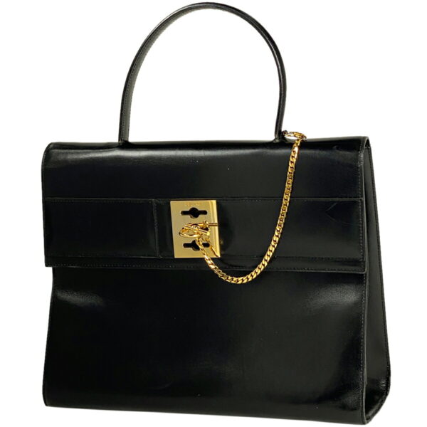 1000077250529 11 Celine Leather Handbag Black