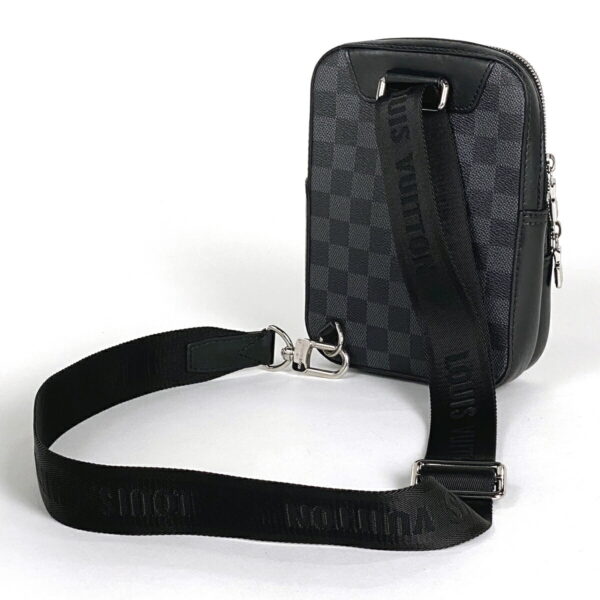 1000077250727 12 Louis Vuitton Amazon Sling Crossbody Shoulder Bag Damier Graphite Noir Black