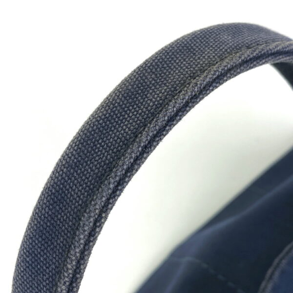 1000077250918 14 PRADA Canapa Tote Plate Canvas Navy