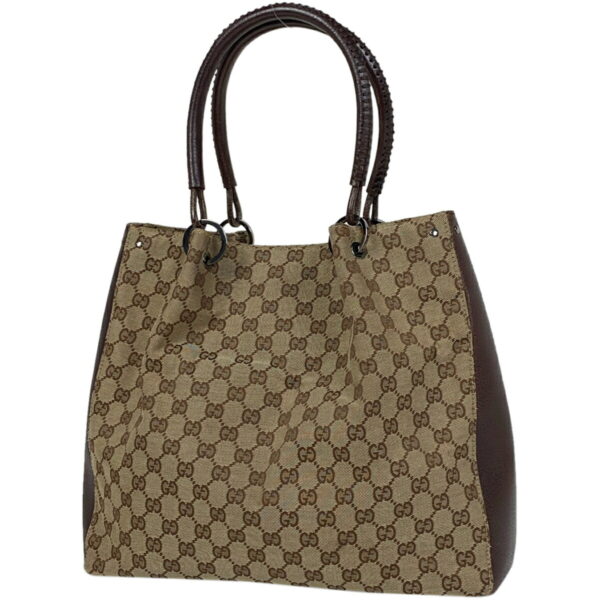 1000077253421 11 Gucci GG Pattern Tote Bag GG Canvas Brown