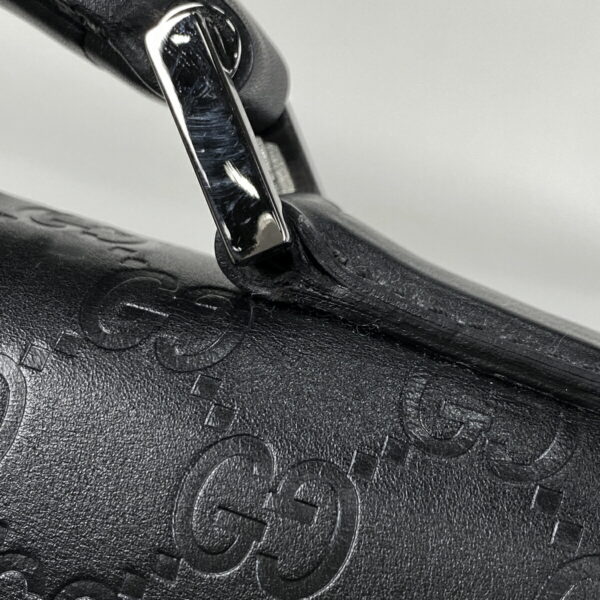 1000077286320 14 Gucci Guccisima Business Bag Briefcase Shima Leather Black