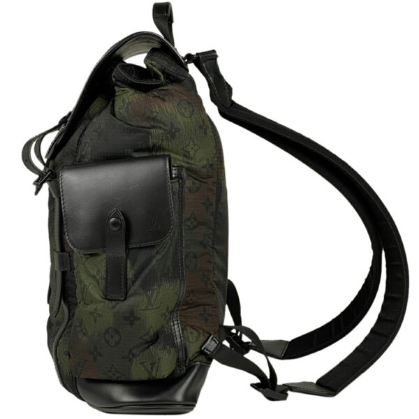 1000077381100 12 Louis Vuitton Christopher PM Camouflage Backpack Nylon Green Black