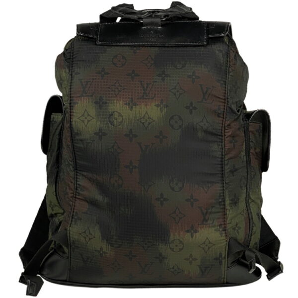 1000077381100 13 Louis Vuitton Christopher PM Camouflage Backpack Nylon Green Black