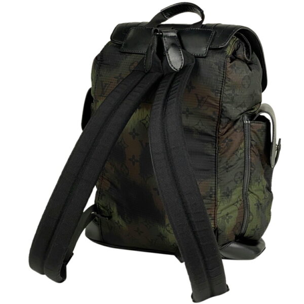 1000077381100 15 Louis Vuitton Christopher PM Camouflage Backpack Nylon Green Black