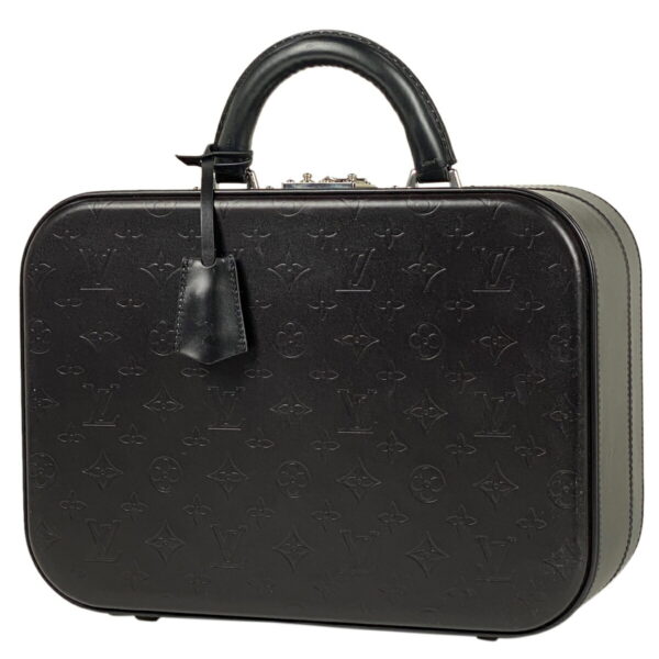 1000077459496 11 Louis Vuitton Valisette MM Trunk Glace Leather Noir Black