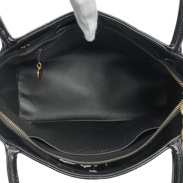 1000077542471 22 Chanel Reprint Tote Handbag Patent Leather Black