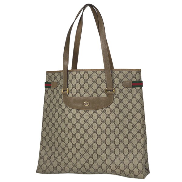 1000077888494 11 Gucci GG Pattern Tote Bag Canvas Brown