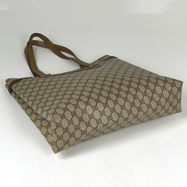 1000077888494 12 Gucci GG Pattern Tote Bag Canvas Brown