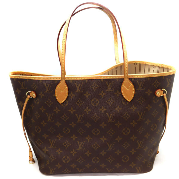 10003 2 Louis Vuitton Neverfull MM Tote Bag Canvas Brown